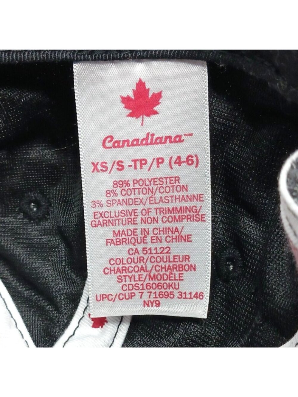 Canada 67 Charcoal Heather Baseball Cap XS/S Sz 4-6 Red Maple Leaf Embroidery D7 - Picture 3 of 10